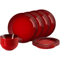 Le Creuset Essgeschirr 12-tlg. kirschrot