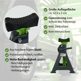 Trutzholm Unterstellbock Stahl 300-430 mm grün 3 Tonnen