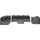 vidaXL Polyrattan Lounge-Set grau inkl. Auflagen 44158
