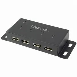 Logilink USB 2.0 Hub mit 4-Ports aus Metall