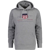 GANT Herren Sweatshirt REGULAR ARCHIVE SHIELD Hoodie - Grau - XXL