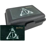 UNITED LABELS Harry Potter - Heiligtümer des Todes Brotdose Lunchbox Butterbrotdose mit Trennwand Schwarz