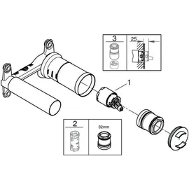 Grohe Einhand Unterputz-Universal-Einbaukörper 1/2" 23571000
