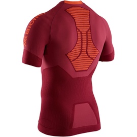 X-Bionic Regulator Kurzarm-baselayer - Namib Red / Kurkuma Orange - L