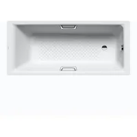 Kaldewei Puro Star Rechteck-Badewanne, Einbau, 259834010001, 190x90cm, Vollantislip, weiß