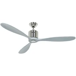 AEROPLAN ECO 132, Ventilator ohne Licht helles Nickel und hellgrau, CasaFan