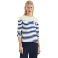 Marc O'Polo Streifenpullover slim, weiss, S