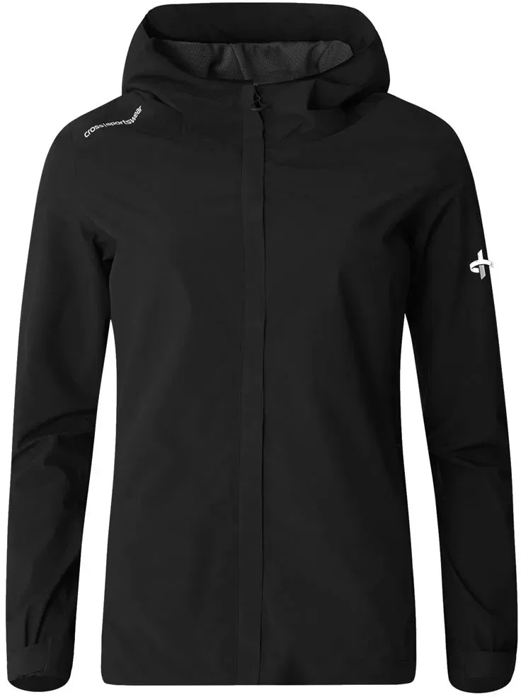 Cross W Hood Rain Regenjacke Damen Schwarz - S