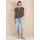 Cecil Kurzarmbluse mit Allover-Print Braun XL