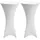 Beautissu Stehtischhusse Stella Weiß Ø 80 cm 2er Set