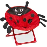 Relaxdays Kindersessel Moonchair 50 x 47 x 48 cm rot