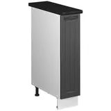 Vicco Apothekerschrank Dunkelgrau/Weiß 20 x 82 x 60 cm Grau