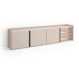 SKRAUT HOME Lowboard 207x50x35 cm Beige Holzwerkstoff