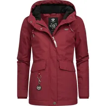 Ragwear Damen warme Winterjacke wasserdicht Jazmin Remake II Intl. Wine Red22 Gr. XXL - XXL