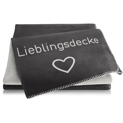Decke LIEBLINGSDECKE anthrazit