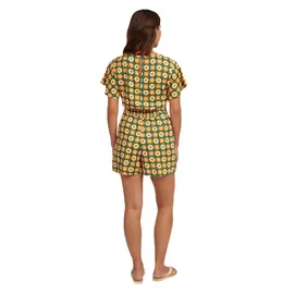 O'Neill O'riginals Playsuit green retro flower