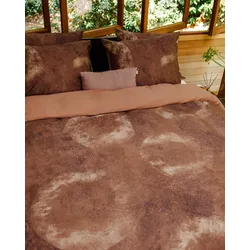 Bettwäsche KAYORI "Ilori", bunt, B/L: 135cm x 200cm, , Satin (Bio-Baumwolle), B/L: 80cm x 80cm, Satin (Bio-Baumwolle), Obermaterial: 100% Baumwolle, Bettwäsche, 100% reiner Bio-Baumwoll-Satin