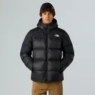 Daunenjacke THE NORTH FACE "M DIABLO DOWN 2.0 HOODIE", Herren, Gr. M, schwarz (tnf schwarz heather, tnf schwarz, recycled down), Obermaterial: 100% Polyester. Wattierung: 100% Daunen, Jacken, Daunenfüllung, sehr warm, winddicht, Topseller