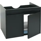 Mendler Waschbeckenunterschrank 2 Türen 48 x 59 x 45,5 cm Schwarz