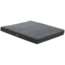 Juskys Hundebett Milow orthopädisch 76x51cm - Bezug abnehmbar & waschbar – Hundekissen Grau