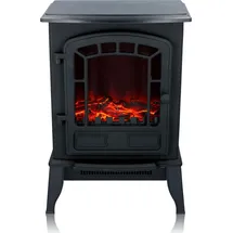 Classic Fire Torino – Dekorativer elektrischer Wandkamin mit 2000 W in Schwarz