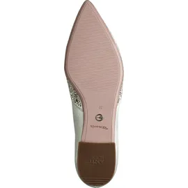 TAMARIS Damen Ballerina flach, weiß, 38 EU