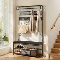 Vevor Flurgarderobe 1015 x 40 x 183 schwarz