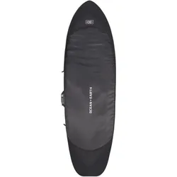 OCEAN EARTH DOUBLE COR_X FISH SHORTBOARD COVER Boardbag 2025 black - 6,4