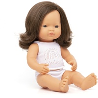 MINILAND BABY Miniland braunhaariges Mädchen 38cm