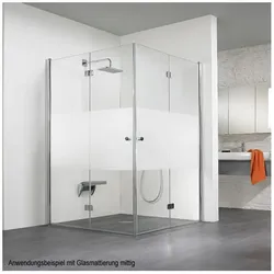 HSK Exklusiv Eckeinstieg mit Drehfalttür 426500-01-50-Softcube-B100, Duschkabinen, chromoptik