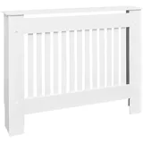 vidaXL MDF Heizkörper-Abdeckung Heizkörperverkleidung 112 cm, weiß