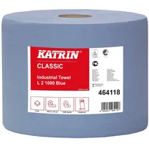 Katrin 2 KATRIN Putztuchrollen L2 1000 Blue 2-lagig blau, 1.000 Blätter