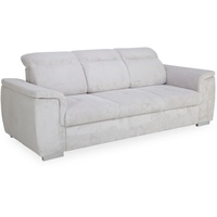 Sofa 3 Sitzer LAURENZ (BHT 222x100x88 cm) - grau