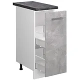 Vicco Apothekerschrank R-Line 30 x 60 x 81,5 cm Grau