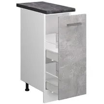 Vicco Apothekerschrank R-Line 30 x 60 x 81,5 cm Grau