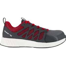 Reebok Halbschuh Fusion Flexweave Work, S1P, 42 grau/rot/weiß Gr. 42