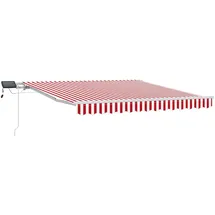 vidaXL Markise 300 x 250 cm rot/weiß