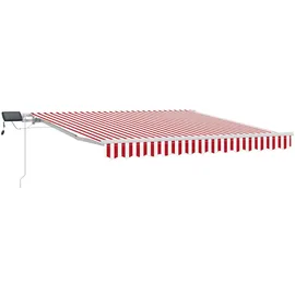 vidaXL Markise 300 x 250 cm rot/weiß