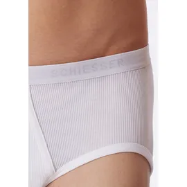 SCHIESSER Original Classics Sportslips mit Eingriff Doppelripp weiss XL 2er Pack