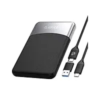 ORICO 480GB Externe SSD mit 2 in 1 USB C Kabel, Externe Festplatte SSD USB 3.2 Gen 1 bis zu 460MB/s, Portable SSD für USB-C Smartphone, PC, Tablet, Labtop - M25PRO