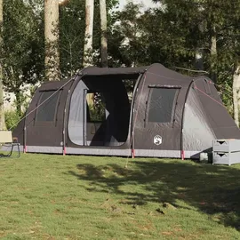 vidaXL Tunnelzelt 6 Personen Braun