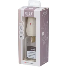 Bibs Zuigfles Glas 120ml Complete Set Ivory 1 St Flaschen