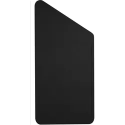 Stil Casa Stil Haus, Set 12 Besteckhalter für den Tisch, Polyurethan gepaart, 10,5xh. 22 cm, saffiano schwarz.
