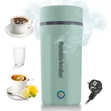 Emooncn Reisewasserkocher 500ml Reise Wasserkocher Klein Tragbarer Elektrischer Wasserkocher mit Abschaltautomatik Mini Wasserkocher für Unterwegs Camping Edelstahl,grün