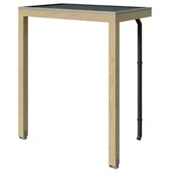 SKANHOLZ Vordach »Fehmarn«, flachdach, leimholz|fichte, natur - beige