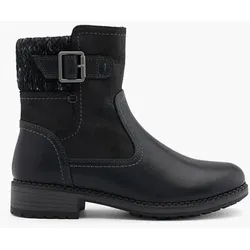 Komfort Stiefelette - Damen - schwarz