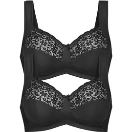 Anita 2er Pack Entlastungs BH ohne Bügel Havanna 5813 Gr. 95E in schwarz - 95E