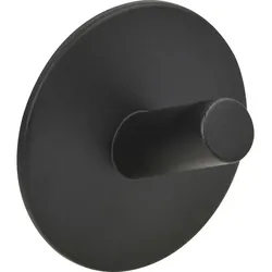 Technik-Team Kleiderhaken selbstklebend Dares ø 52mm - Klebehaken extra stark - Wandhaken, Stahl schwarz pulverbeschichtet
