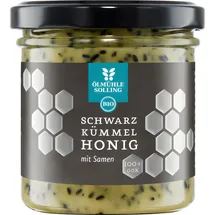 Ölmühle Solling Schwarzkümmel Honig mit Samen & Öl bio