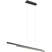 Trio Odio 2-flg. 110 x 150 cm eckig schwarz Metall